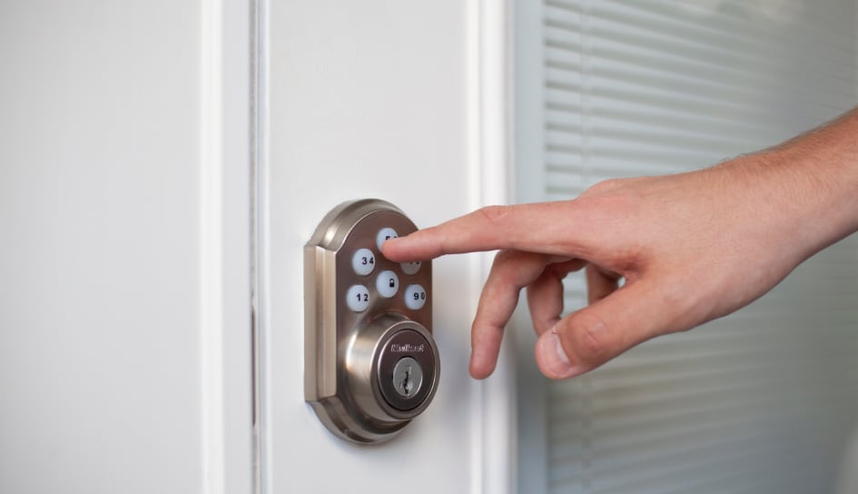 ADT smartlock on a Syracuse home